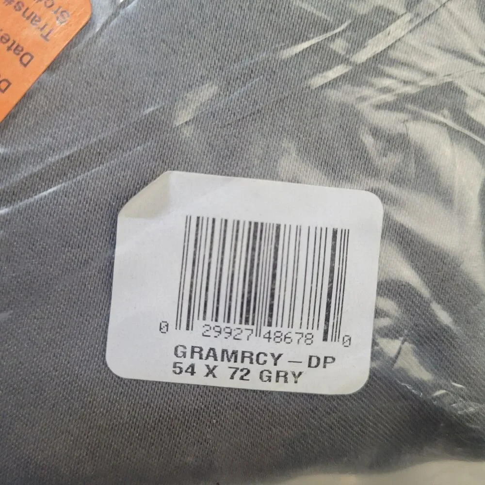 NEW Sun Zero 54 x 72 One Rod Tab Pocket curtain panel 'Gray' #CT26
